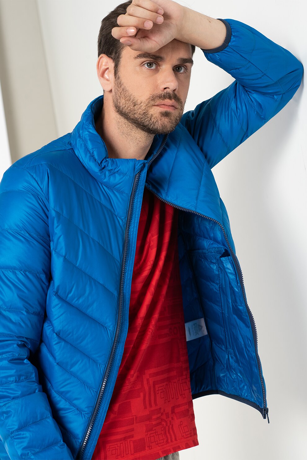 PeakSport, Geaca cu umplutura de puf Peak Advance, Albastru royal, S