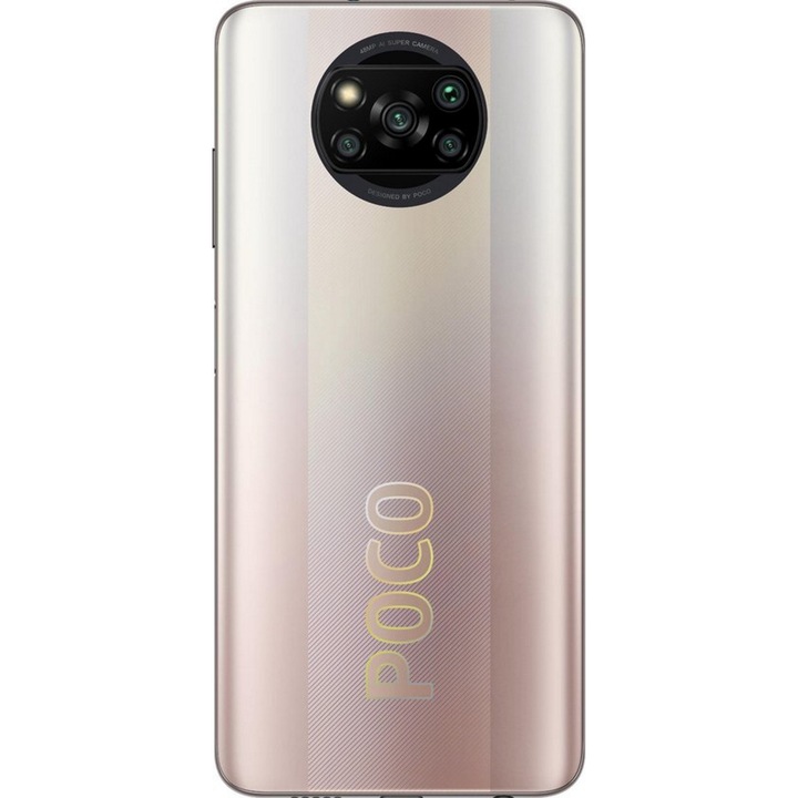 Telefon mobil POCO X3 PRO, Dual SIM, 256GB, 8GB RAM, 4G, Metal Bronze