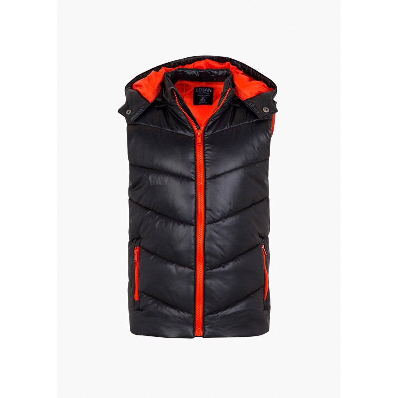 Vesta cu gluga,Negru,Baieti