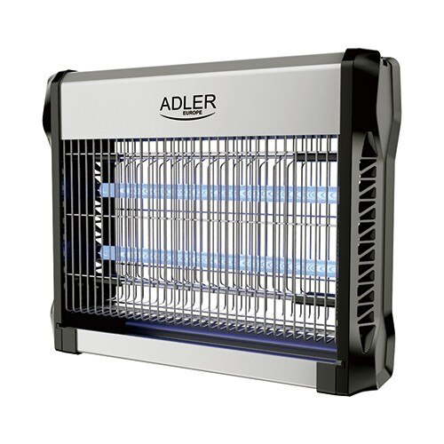 Lampa electrica UV ADLER, anti-insecte, acoperire 150mp, putere 23.7W, 220V, 35x10.2x28cm, argintiu/negru