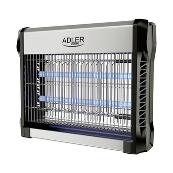 Lampa electrica UV ADLER, anti-insecte, acoperire 150mp, putere 23.7W, 220V, 35x10.2x28cm, argintiu/negru Lampa electrica UV ADLER, anti-insecte, acoperire 150mp, putere 23.7W, 220V, 35x10.2x28cm, argintiu/negru