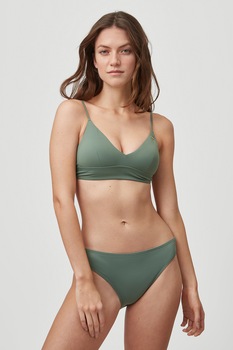 O'Neill, Sutien de baie cu cupe triunghiulare, Verde inchis, 36 O'Neill, Sutien de baie cu cupe triunghiulare, Verde inchis, 36