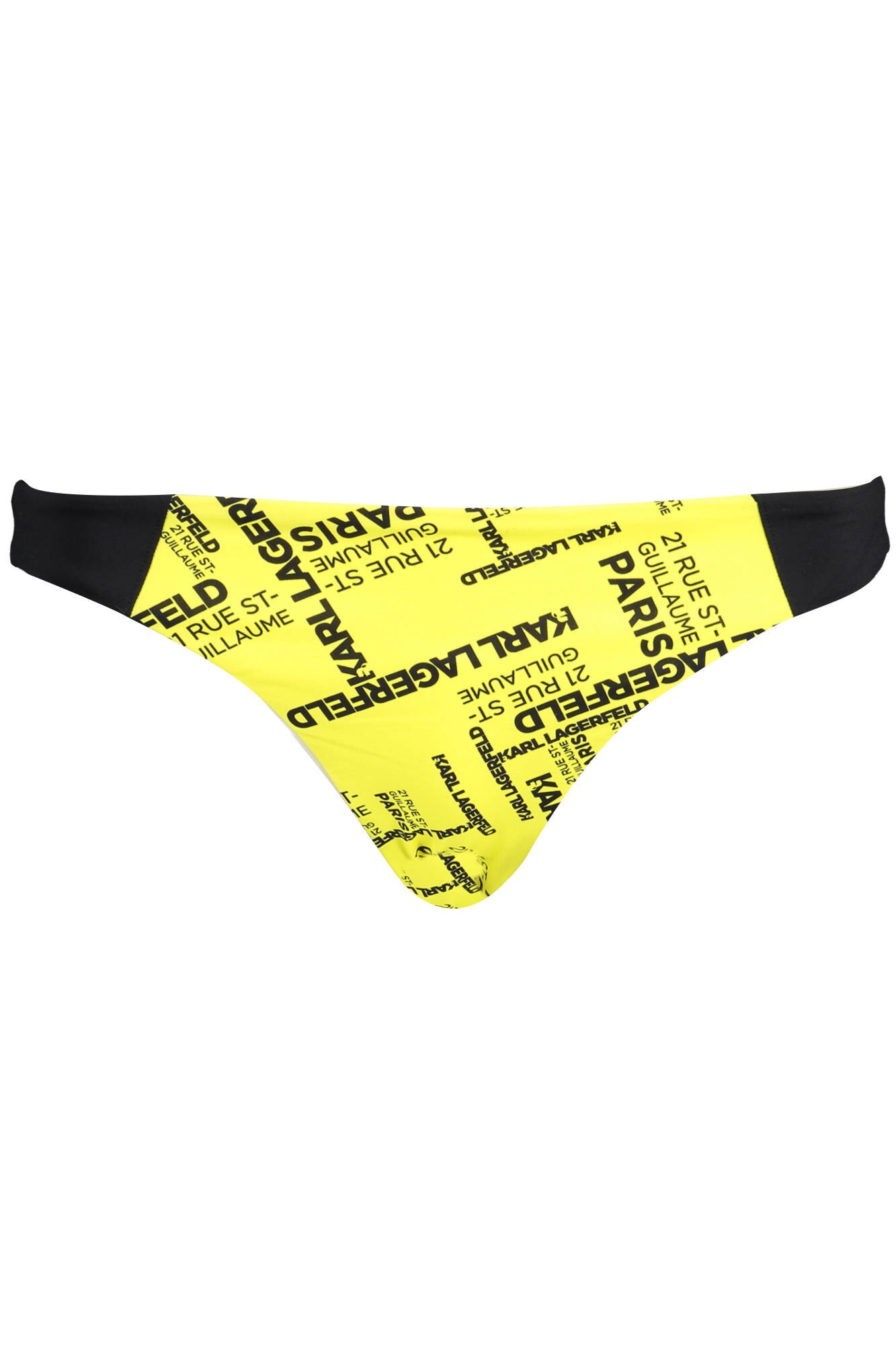 Slip baie, Karl Lagerfeld, galben cu negru, logo, Galben/Negru
