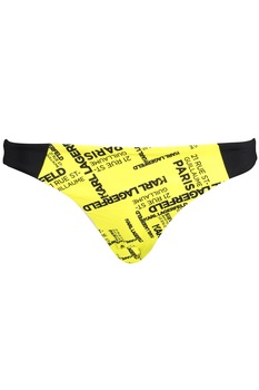 Slip baie, Karl Lagerfeld, galben cu negru, logo, Galben/Negru Slip baie, Karl Lagerfeld, galben cu negru, logo, Galben/Negru