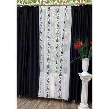 Set doua draperii 140X245cm si perdea 300X245cm by Liz Line-SDP73 Set doua draperii 140X245cm si perdea 300X245cm by Liz Line-SDP73