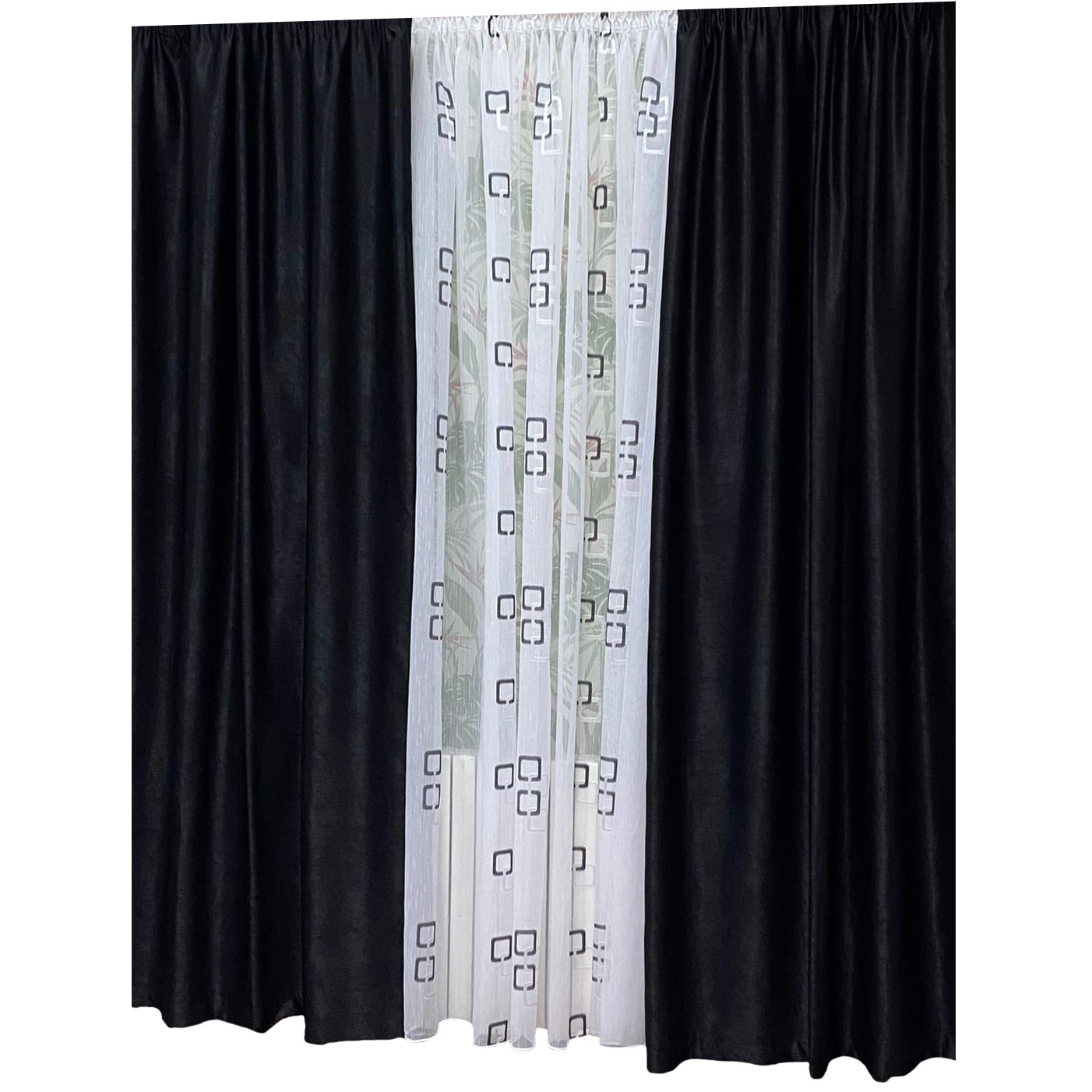 Set doua draperii 140X245cm si perdea 300X245cm by Liz Line-SDP74