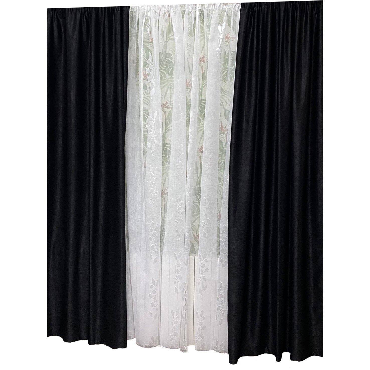 Set doua draperii 140X245cm si perdea 300X245cm by Liz Line-SDP79