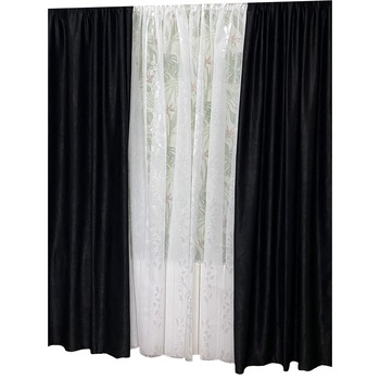 Set doua draperii 140X245cm si perdea 300X245cm by Liz Line-SDP79 Set doua draperii 140X245cm si perdea 300X245cm by Liz Line-SDP79