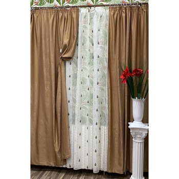 Set doua draperii 140X245cm si perdea 300X245cm by Liz Line-SDP81 Set doua draperii 140X245cm si perdea 300X245cm by Liz Line-SDP81