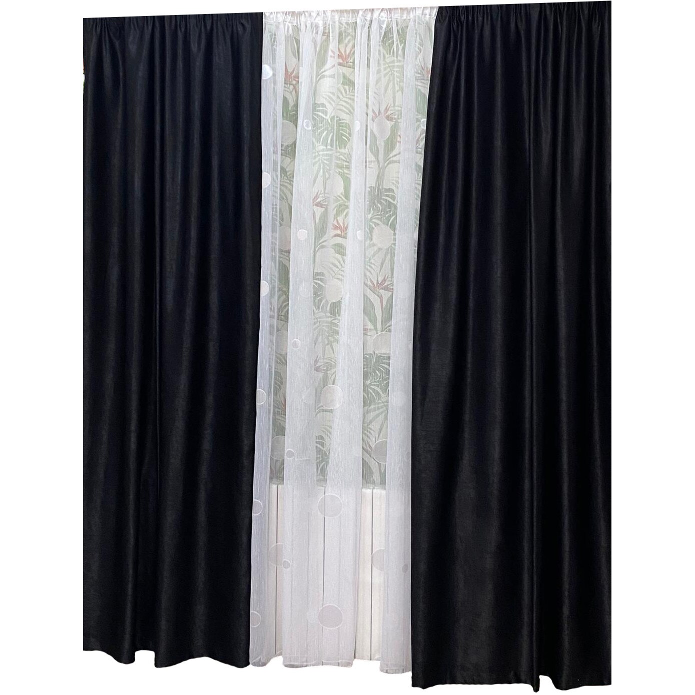 Set doua draperii 140X245cm si perdea 300X245cm by Liz Line-SDP80