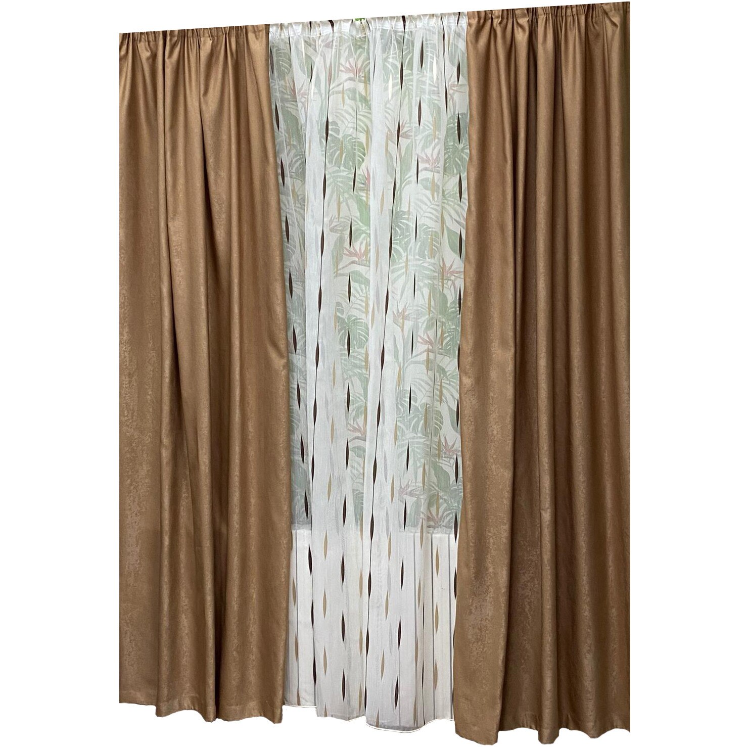 Set doua draperii 140X245cm si perdea 300X245cm by Liz Line-SDP82