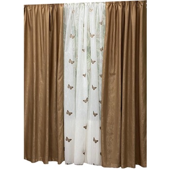 Set doua draperii 140X245cm si perdea 300X245cm by Liz Line-SDP84 Set doua draperii 140X245cm si perdea 300X245cm by Liz Line-SDP84