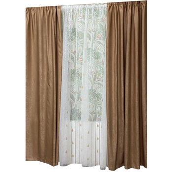 Set doua draperii 140X245cm si perdea 300X245cm by Liz Line-SDP86 Set doua draperii 140X245cm si perdea 300X245cm by Liz Line-SDP86