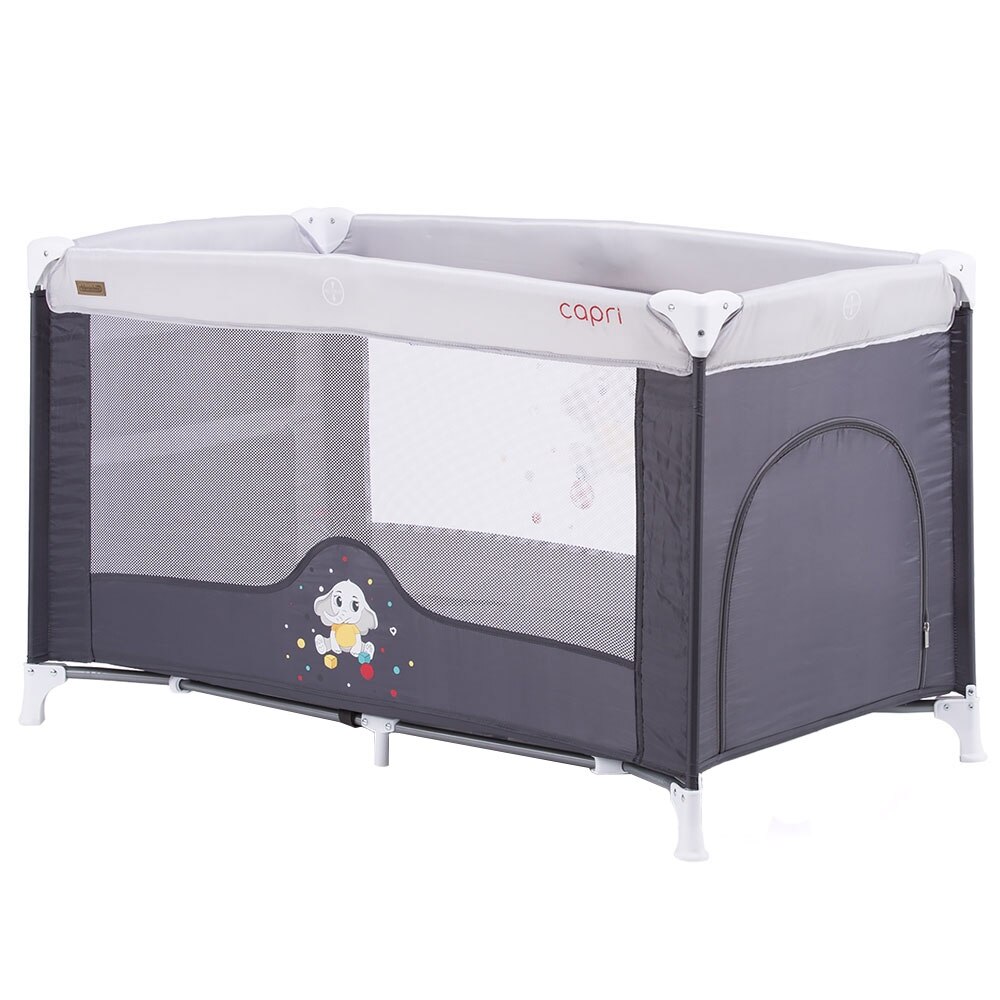 Patut pliabil Chipolino Capri, 125x65 cm, asphalt