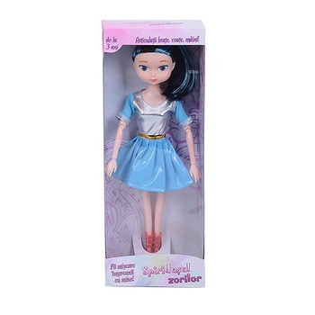 Papusa Spiridusul Zorilor 29 cm cu rochita albastra Papusa Spiridusul Zorilor 29 cm cu rochita albastra