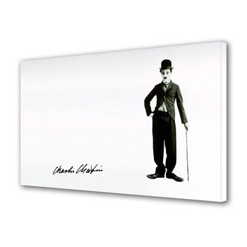 Tablou Canvas Personalitati Autograf Charlie Chaplin, 80 x 160 cm Tablou Canvas Personalitati Autograf Charlie Chaplin, 80 x 160 cm