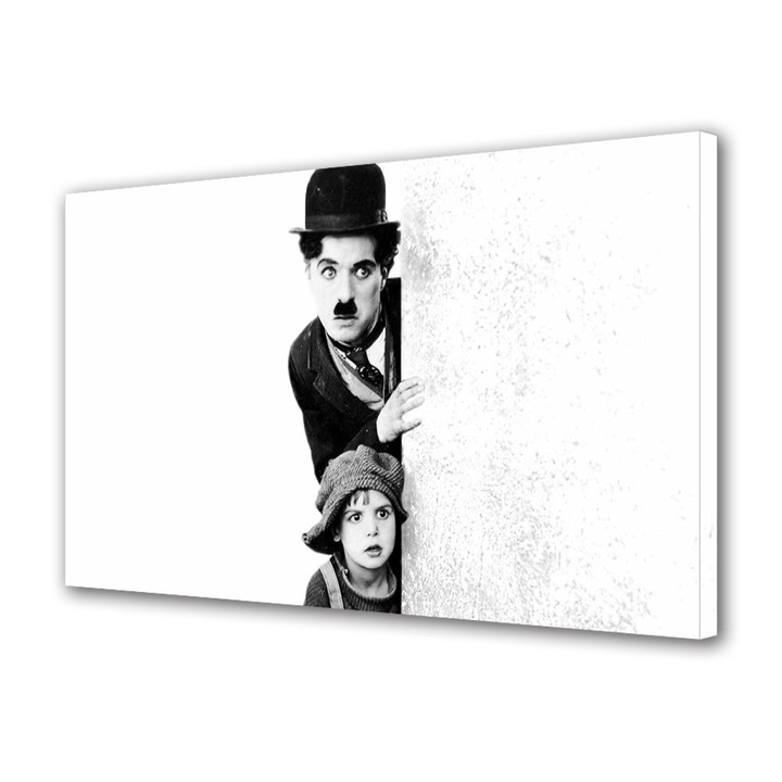 Tablou Canvas Personalitati Charlie Chaplin in film, 60 x 90 cm