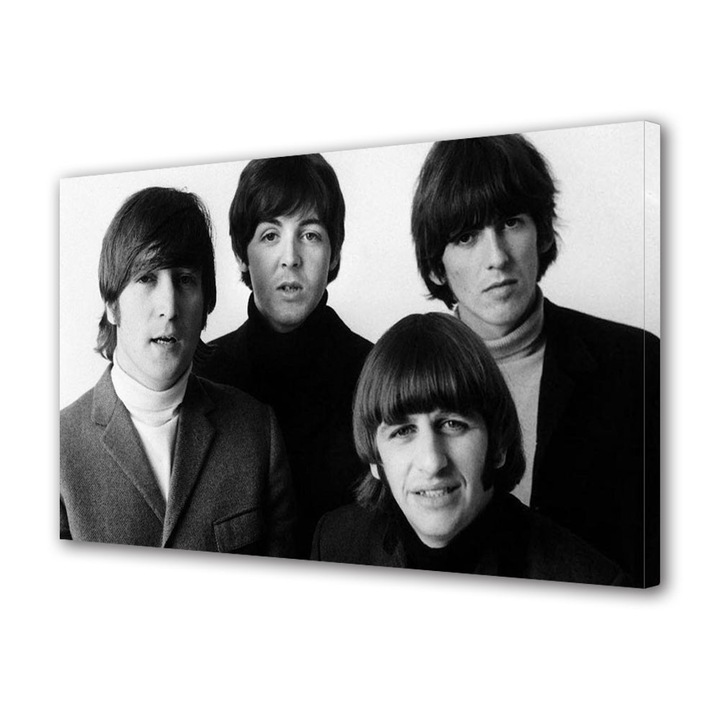 Tablou Canvas Personalitati Poza formatiei The Beatles, 20 x 30 cm