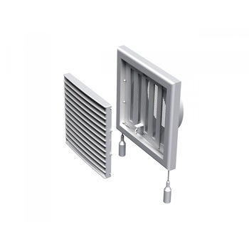 Grila ventilatie VENTS MV 121VRS, cu inchidere manuala, plasa pentru insecte, diametru 125 mm, 187*187 mm Grila ventilatie VENTS MV 121VRS, cu inchidere manuala, plasa pentru insecte, diametru 125 mm, 187*187 mm