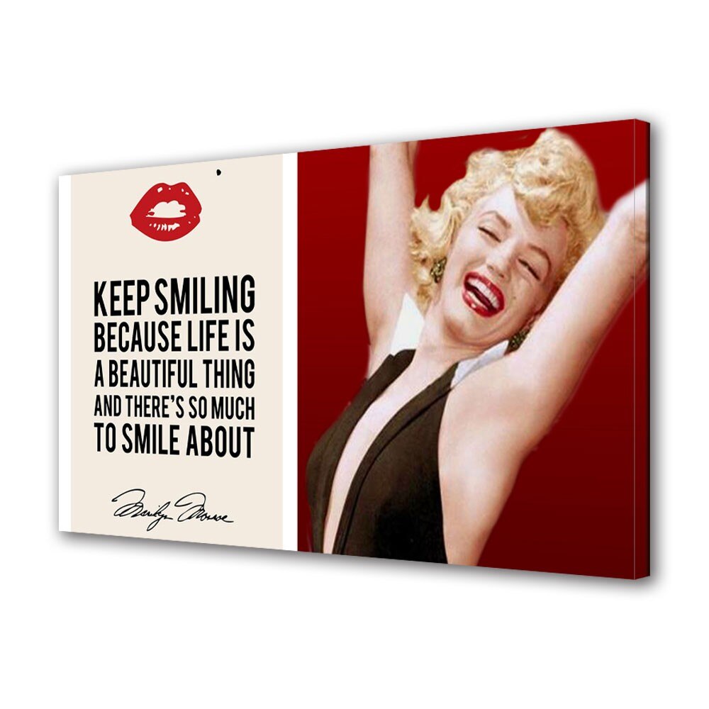 Tablou Canvas Personalitati Citat Marylin Monroe, 70 x 100 cm