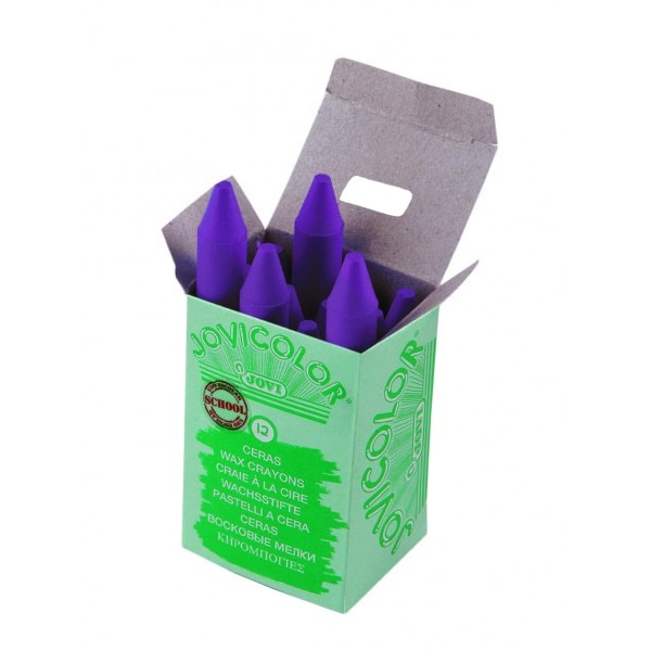 Set creioane cerate, JOVI, 12 buc, Lila