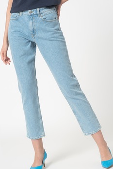Esprit, Blugi crop relaxed fit, Albastru deschis, W27-L28 Esprit, Blugi crop relaxed fit, Albastru deschis, W27-L28