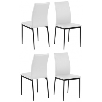 Set 4 scaune sufragerie Sani Demina , Alb Set 4 scaune sufragerie Sani Demina , Alb