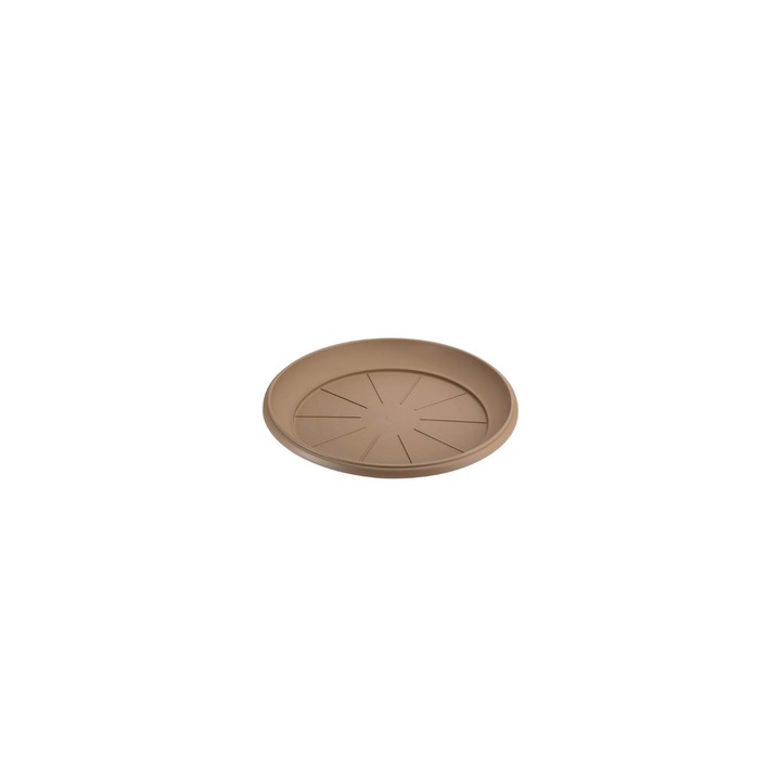 Suport ghiveci din plastic,culoare Mocha 23 x 3 cm