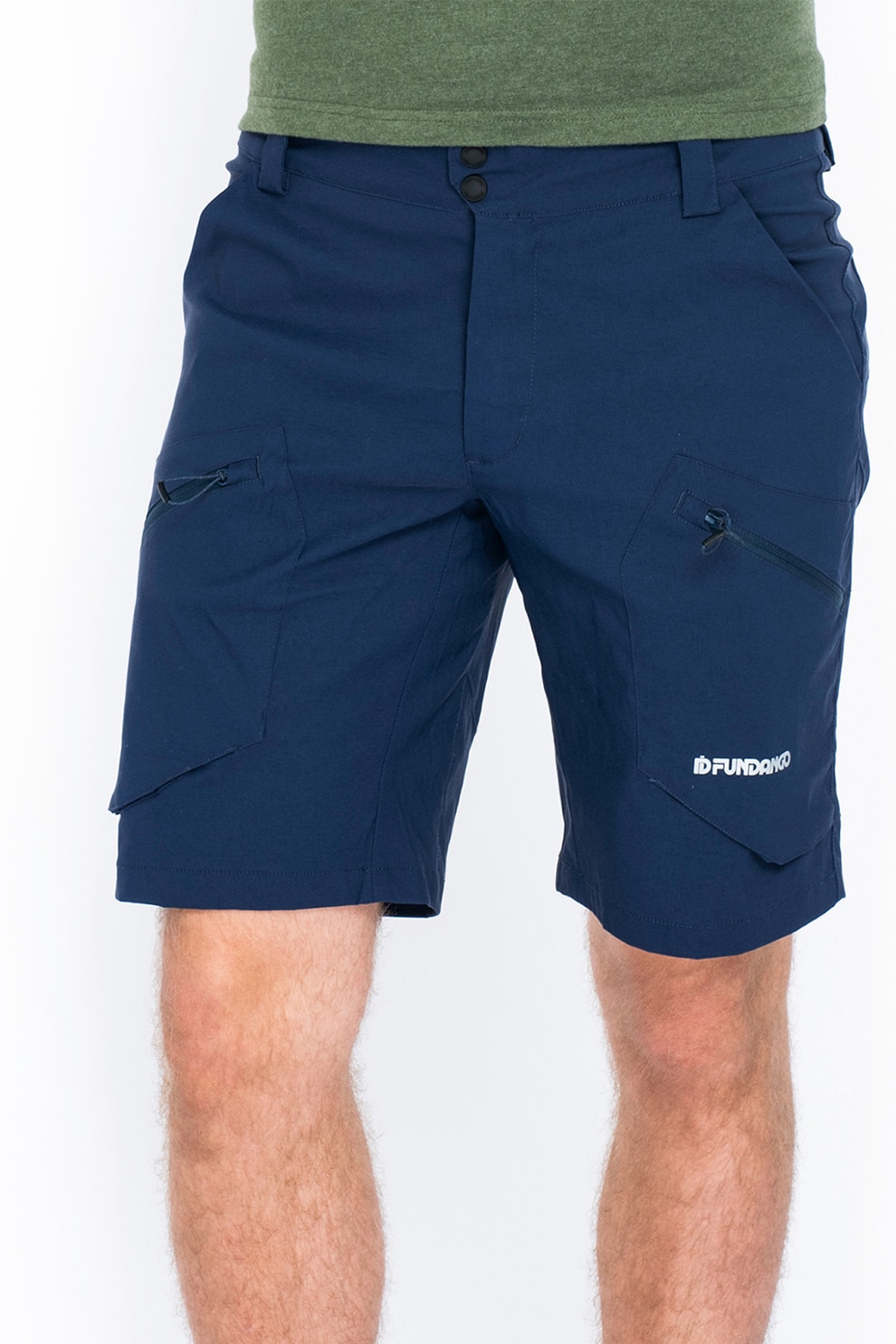 Fundango, Pantaloni scurti regular fit pentru trekking, Albastru inchis