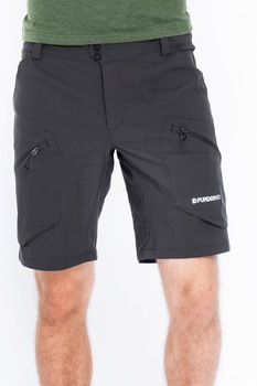 Fundango, Pantaloni scurti regular fit pentru trekking, Negru stins Fundango, Pantaloni scurti regular fit pentru trekking, Negru stins