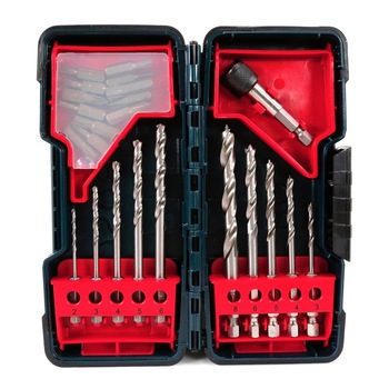 Set 10 burghie Bosch cu prindere hexagonala 1/4 Set 10 burghie Bosch cu prindere hexagonala 1/4