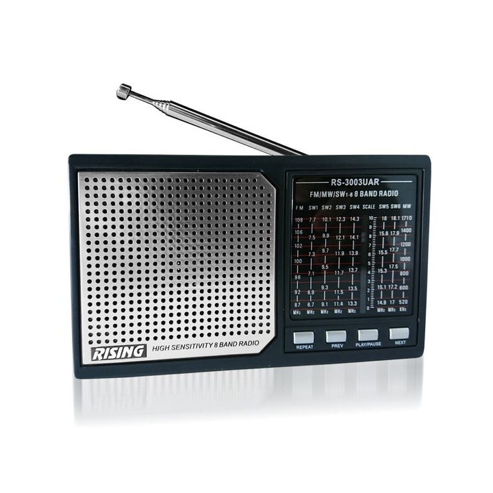 Radio portabil Elekom, 220-240V/50-60Hz/4.5W, Negru