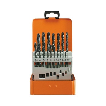 Set burghie metal elicoidale PROJAHN, HSS-R DIN 338 Typ N ECO, 1-10mm, 19 buc/set in cutie metalica Set burghie metal elicoidale PROJAHN, HSS-R DIN 338 Typ N ECO, 1-10mm, 19 buc/set in cutie metalica