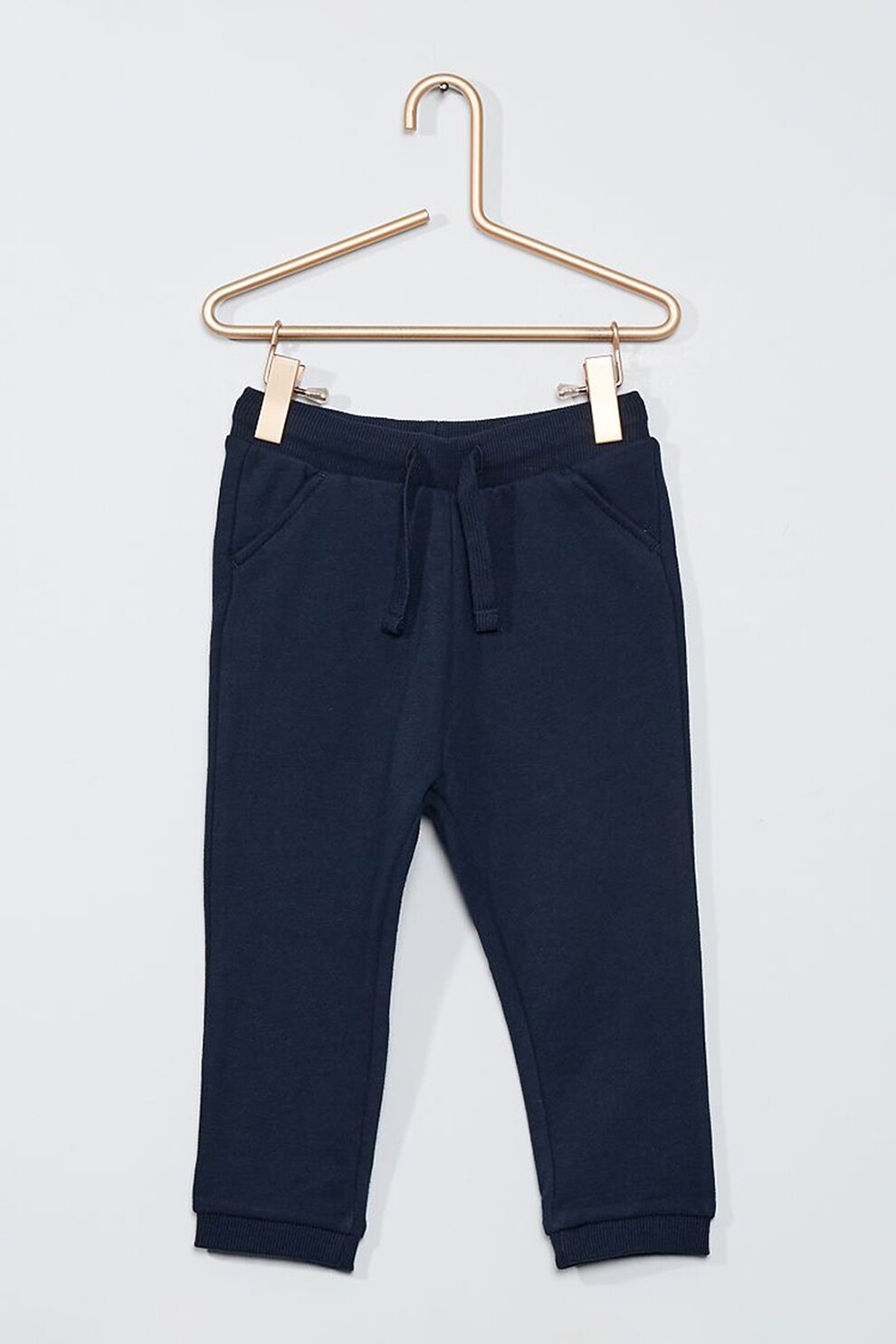 KIABI, Pantaloni sport de bumbac organic, Bleumarin