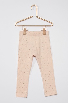 KIABI, Colanti din jerseu cu model, Roz piersica/Rosu inchis KIABI, Colanti din jerseu cu model, Roz piersica/Rosu inchis