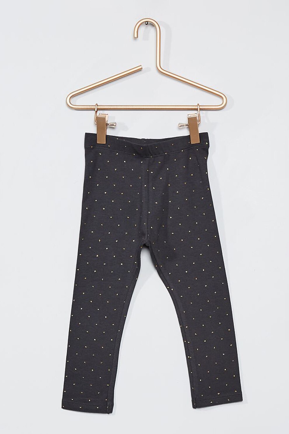 KIABI, Colanti din jerseu cu model, Gri inchis