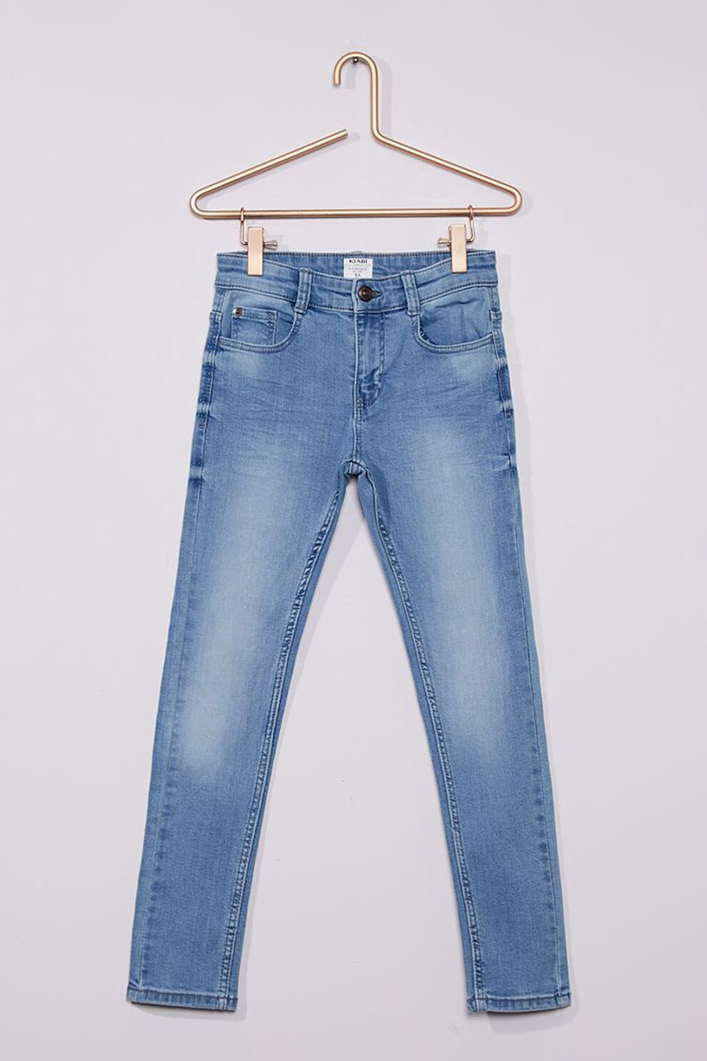 Blugi skinny KIABI bleumarin inchis, Albastru deschis