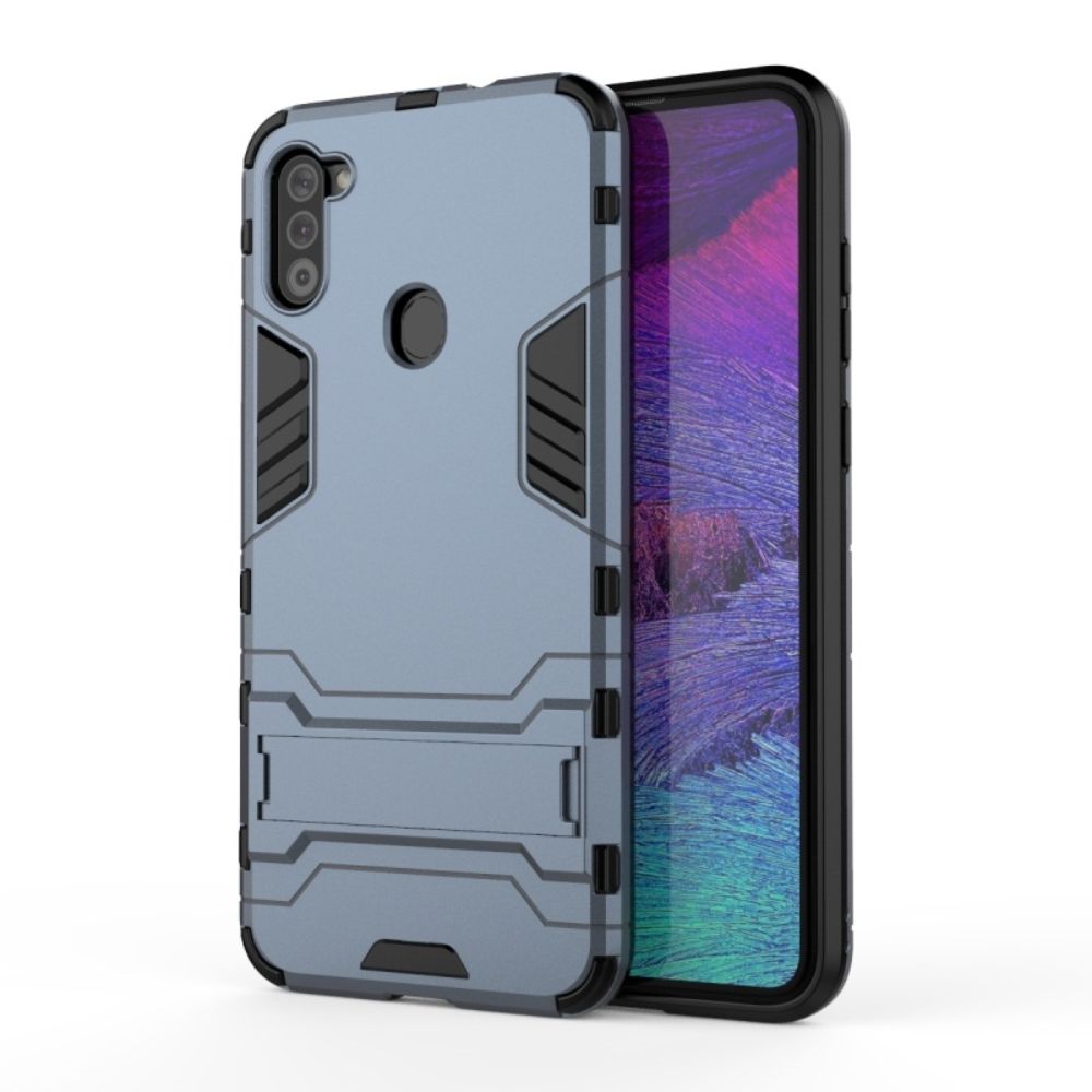 Husa Lemontti Shockproof Case compatibila cu Samsung Galaxy A11, Navy Blue