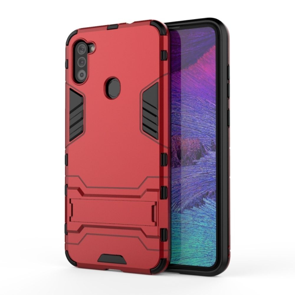 Husa Lemontti Shockproof Case compatibila cu Samsung Galaxy A11, Red