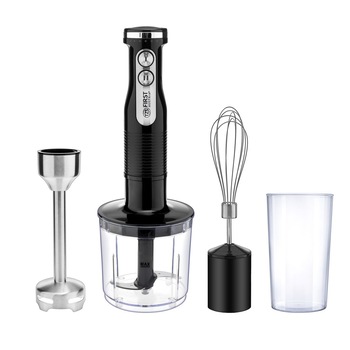 Blender de mana First Austria FA-5273-5, 600W, 14500 RPM, Control viteza, Negru Blender de mana First Austria FA-5273-5, 600W, 14500 RPM, Control viteza, Negru