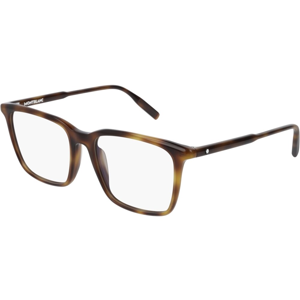 Rame ochelari de vedere pentru barbati Montblanc MB0011O 002, Havana, 52 mm