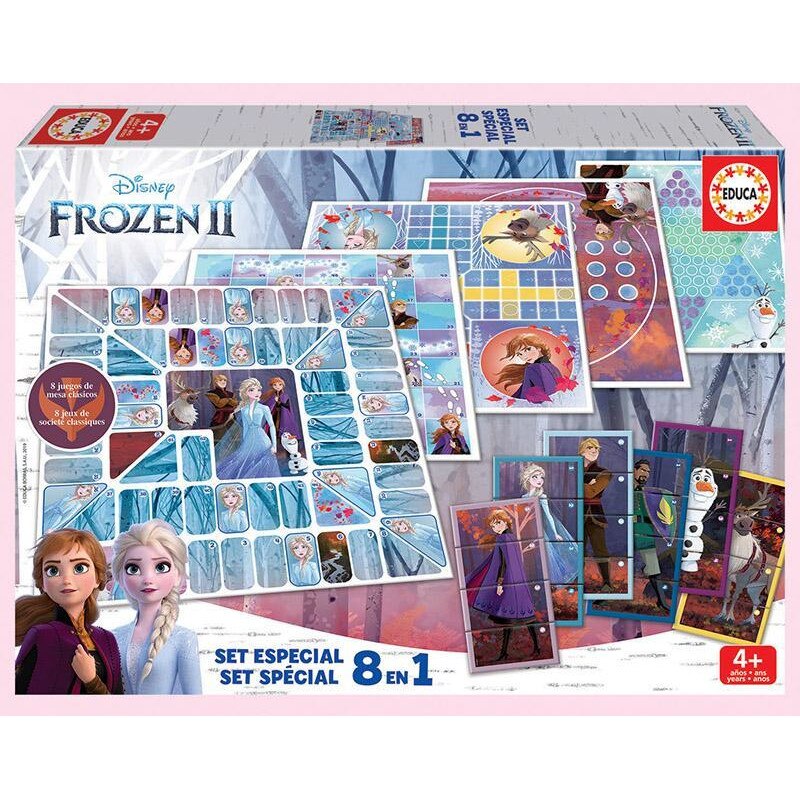 Set 8 jocuri tip puzzle cu Frozen, Educa, 18379