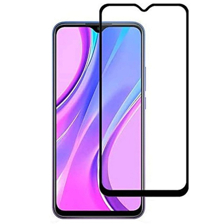 Folie de Sticla 5D Glass Full Glue Xiaomi Redmi 9C, Negru