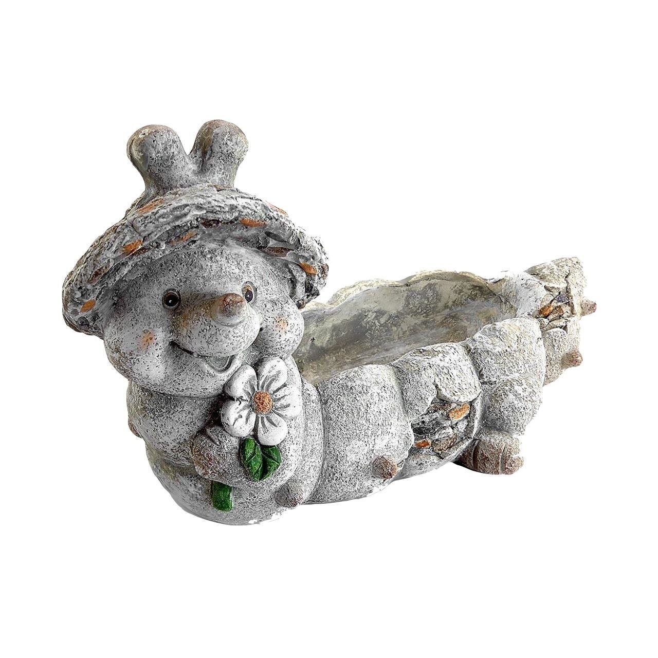 Ghiveci pentru gradina Strend Pro Melc Gecco 4007, Ceramic, 46x22x28 cm