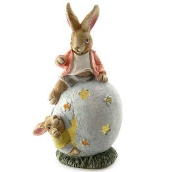 Decoratiune pentru gradina Strend Pro Rabbits Egg Gecco 2418, Ceramic, Led, 26x20x45 cm Decoratiune pentru gradina Strend Pro Rabbits Egg Gecco 2418, Ceramic, Led, 26x20x45 cm
