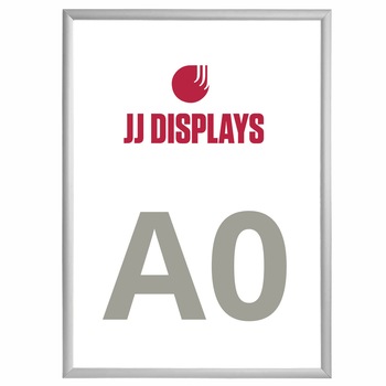 Rama click Premium JJ DISPLAYS, din aluminiu, format A0 - 841x1189mm , pentru expunere postere, afise, reclame