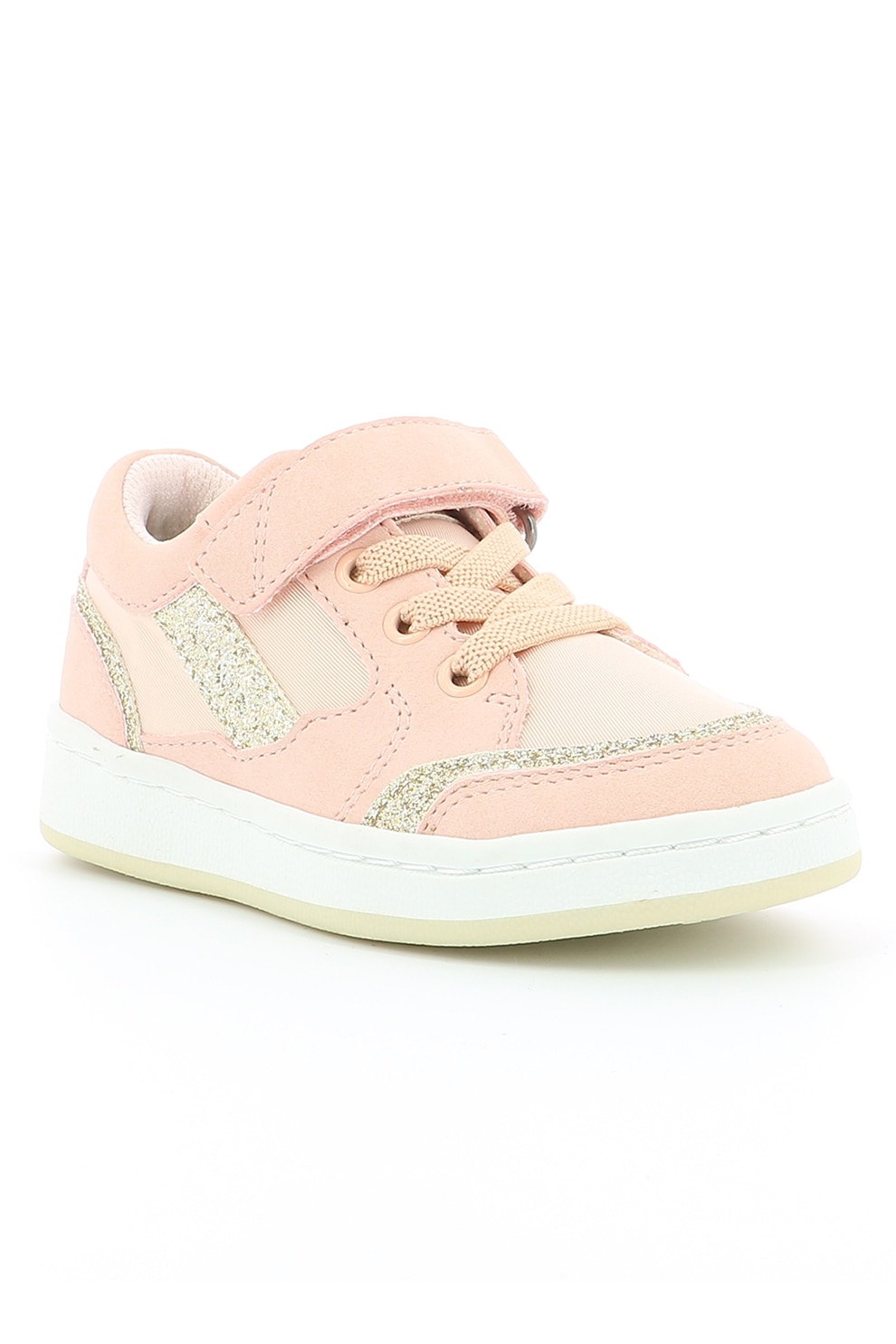 Kickers kids, Pantofi sport cu velcro si insertii stralucitoare