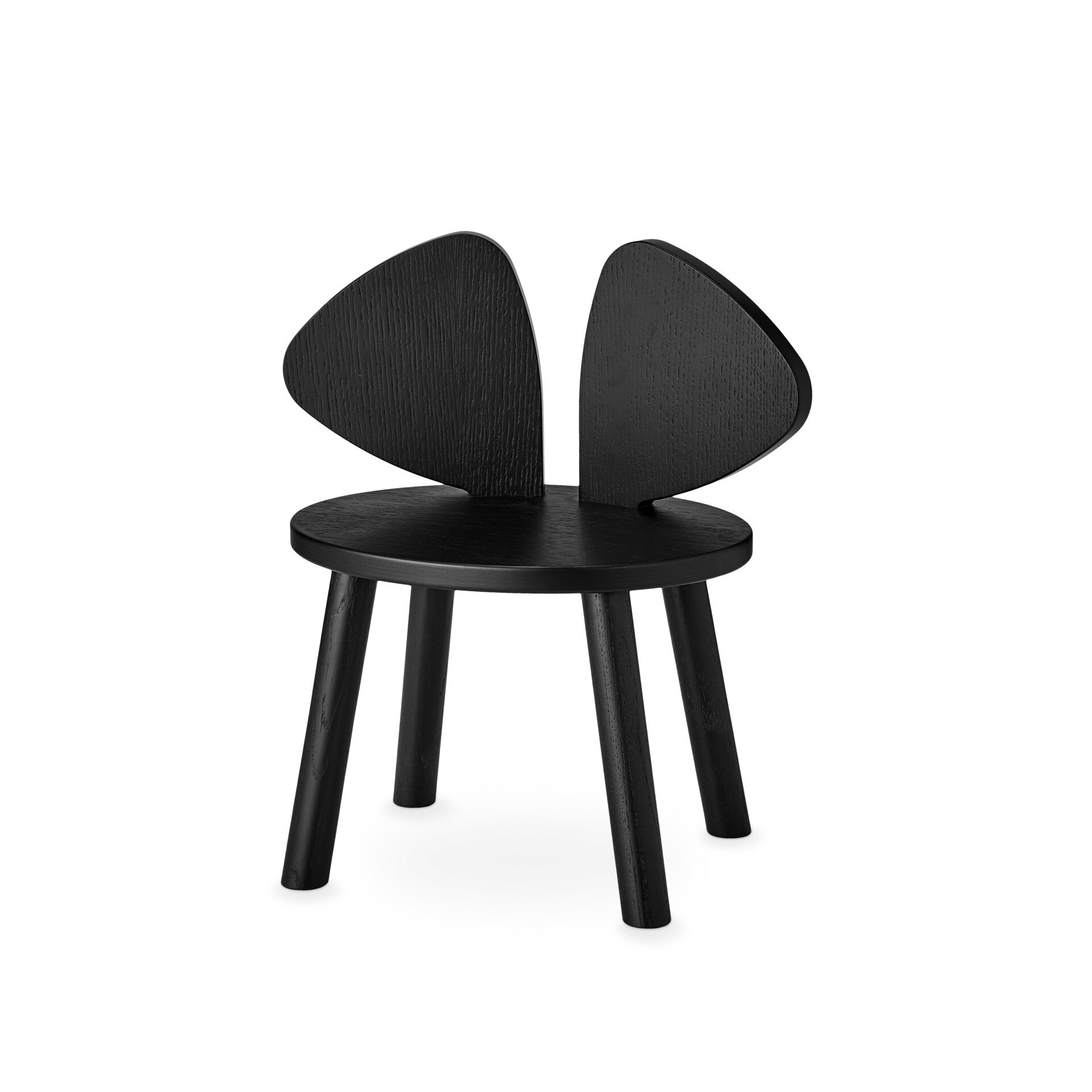 Scaun Pentru Copii Nofred Mouse Chair Black Lemn Culoare Negru