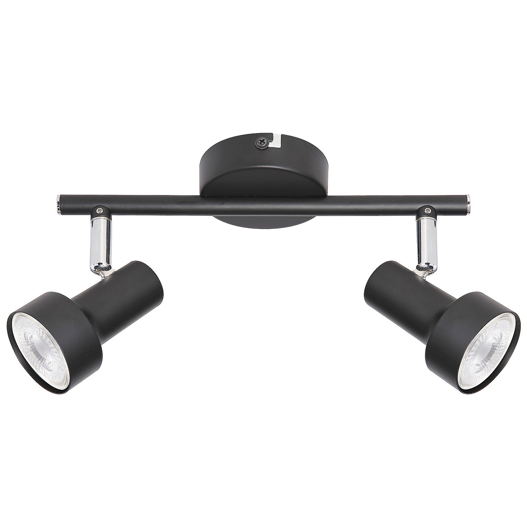 Plafoniera cu doua abajururi mobile pentru living, dormitor sau birou, ATS