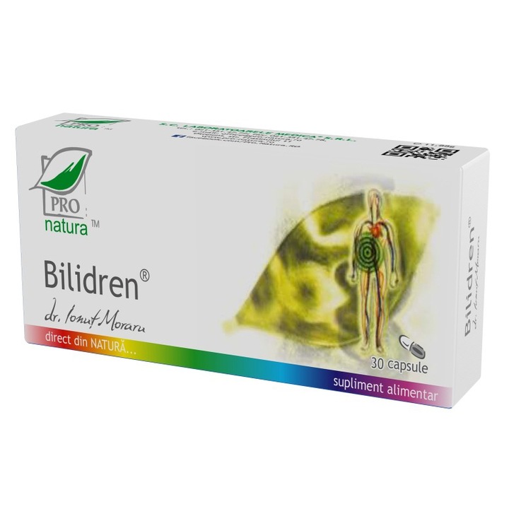 Supliment alimentar Bilidren, Pro Natura, 30 Capsule